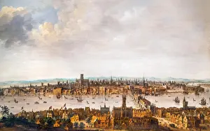 London Bridge Prints: London from Southwark, c.1630