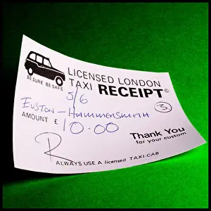 Receipt Prints: London Taxi Receipt
