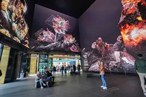 Art Installation Prints: London UK. 18 May 2023.A visual installation Waiting To Be Found in 3D by Dan Hoopert shown at the Outernet near