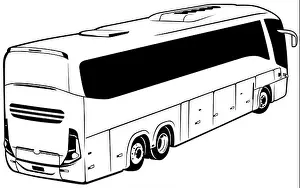 Travel Agency Prints: Long-distance Bus