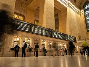 Central City Prints: Long exposure image taken from a low angle in Grand Central Station