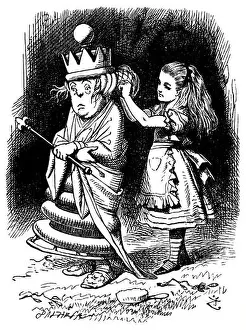 1871 Prints: Through the Looking-Glass, Alice and the White Queen Addressed