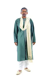 Pajama Prints: serious looking indian man in traditional dress