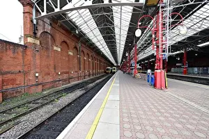 Brick Wall Prints: Looking back at Marylebone station on a dull autumn day