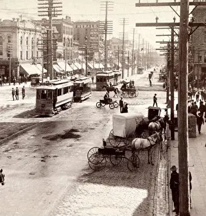 Salt Lake City Prints: Looking southeast along Main Street, Salt Lake City, Utah, 1904