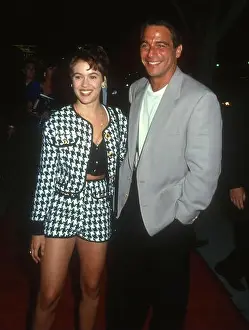 LOS ANGELES, CA - JULY 1: (L-R) Actress Alyssa Milano and actor Tony Danza attend the Terminator 2: Judgement Day Los Angeles Premiere on July 1