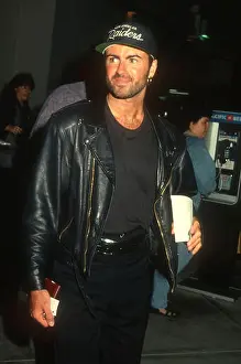Films Prints: LOS ANGELES, CA - SEPTEMBER 19: Singer George Michael attends The Indian Runner Century City Premiere on September 19