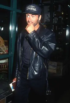 Films Prints: LOS ANGELES, CA - SEPTEMBER 19: Singer George Michael attends The Indian Runner Century City Premiere on September 19