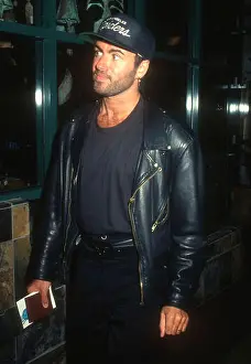Films Prints: LOS ANGELES, CA - SEPTEMBER 19: Singer George Michael attends The Indian Runner Century City Premiere on September 19