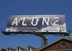 West Hollywood Prints: Los Angeles, California, USA 16th July 2021 A general view of atmosphere of Alone History Channel billboard on July 16
