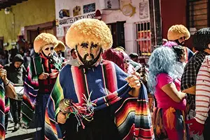 Masks Prints: Los Parachicos, Chiapa de Corzo, Meixo