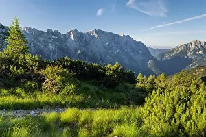 Julian Alps Prints: Loska Koritnica Valley, Briceljk, Triglav National Park, Julian Alps, Slovenia