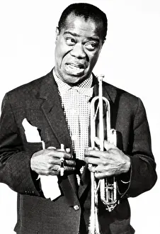 Louis Armstrong, trompetista y cantante estadounidense de jazz