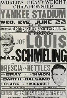 Broadside Prints: Louis vs. Schmeling