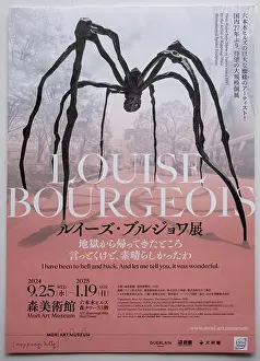 Printed Prints: Louise Bourgeois Art Exhibition Poster at the Mori Art Museum in Tokyo Japan