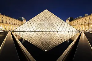 Louvre Museum Prints: The Louvre Museum is one of the world's largest museums and a historic monument