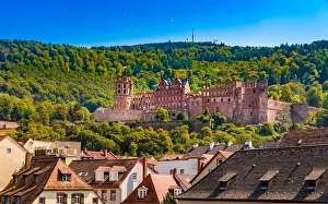 Sky Travel Prints: Lovely rooftop view of the Heidelberg Castle