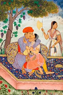 Embracing Prints: Lovers Embracing, circa 1630, Indian and Southeast Asian Art