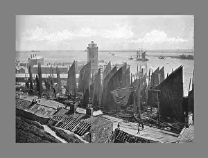 Tyne And Wear Prints: Low Light, North Shields, c1900. Artist: M Aunty