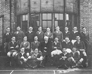 Universities Prints: The LSE Rugby Club's 1936-1937 season is captured in this historical photo