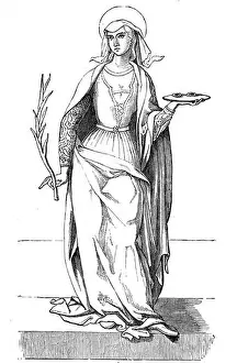 Saint Lucia Prints: Lucia of Syracuse (283–304), also known as Saint Lucy
