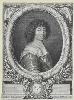 Absolute Prints: Ludwig Xiv. King of France painting by Pierre Mignard, engraved by François Pooly