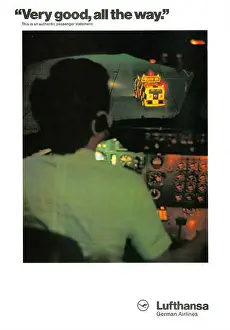 Lufthansa Prints: Lufthansa advert in a magazine 1980