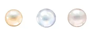 Gems Prints: Luminous sea and ocean pearls. Digital watercolor illustration