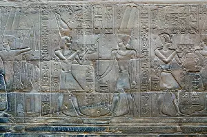Obelisk Prints: Luxor, Egypt. Temple of Luxor: Alexander the Great incenses gods