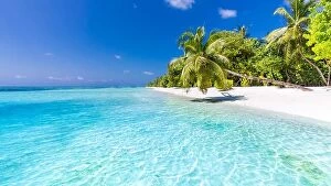 Images Dated 11th January 2017: Luxury summer vacation and holiday concept background. Summer beach nature
