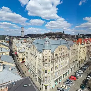 Dominican Prints: Lviv, Ukraine - May, 2021:Panoramic aerial view on Lviv from drone