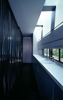 Rooms Prints: M-Lidia House, Montagut, Girona, 2000 - 2002. Kitchen. Architect: RCR Arquitectes