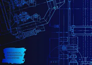 Cyberpunk Prints: Machine-building industry. Instrument-making drawings