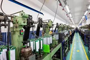 Weave Prints: Machinery and equipment in a yarn manufacturing company