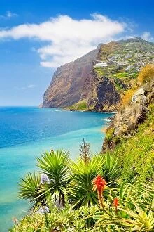 Images Dated 2nd July 2013: Madeira Island landscape- Cabo Girao cliff - Camara de Lobos, Portugal