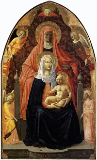 Holy Family Prints: The Madonna and Child with Saint Anne 1424