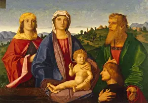 Artistic Style Prints: Madonna and Child with Saints and the Donor 1504