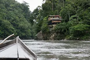 Boat Transportation Prints: On the Madre de Dios River, Peru, South America