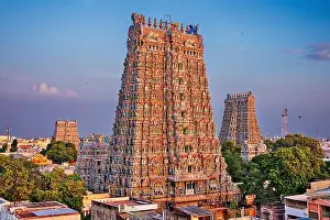 Temple City Prints: Madurai Meenakshi Amman Temple, South India