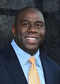 Magic Johnson arrives at the Time Warner cable sports TV channel launch in El Segundo, CA. 1st Oct 2012. USA