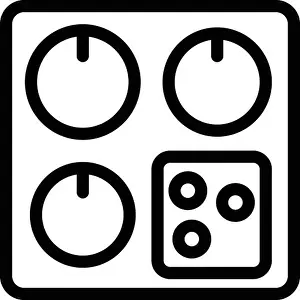Magnetic Prints: Magnetic cooker icon outline vector. Modern cooktop. Electromagnetic energy panel