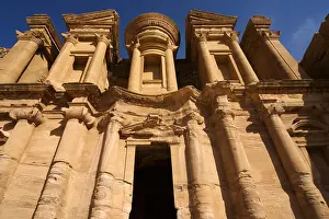 Pediment Prints: The magnificent tomb known misleadingly as The Monastery Petra Jordan