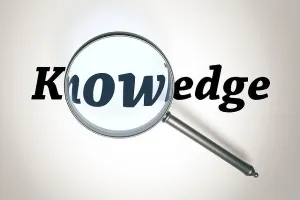 Apprenticeship Prints: magnifying glass with the word knowledge