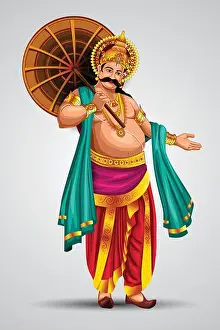 Malayali Prints: mahabali or maveli, Kerala old king. he is coming for every year onam celebration