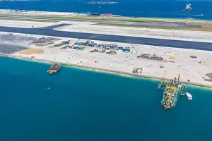 Main airport in Male, Capital of Maldives region