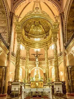 Domed Prints: Main altar of the New Cathedral, Cuenca, Ecuador, South America
