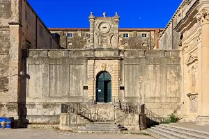 Dubrovnik Prints: The main entrance of the 17th-century Jesuit Collegium Ragusinum
