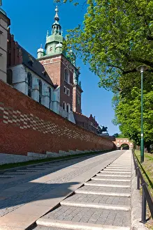 Hill Park Prints: Main entrance to royal Wawel Castle in Cracow, Poland