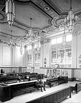 Passenger Prints: The Main Lobby of the Texas & Pacific Railway Company's Terminal Building in Fort Worth is a notable example of Art