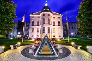 The Maine State House in Augusta, Maine, USA